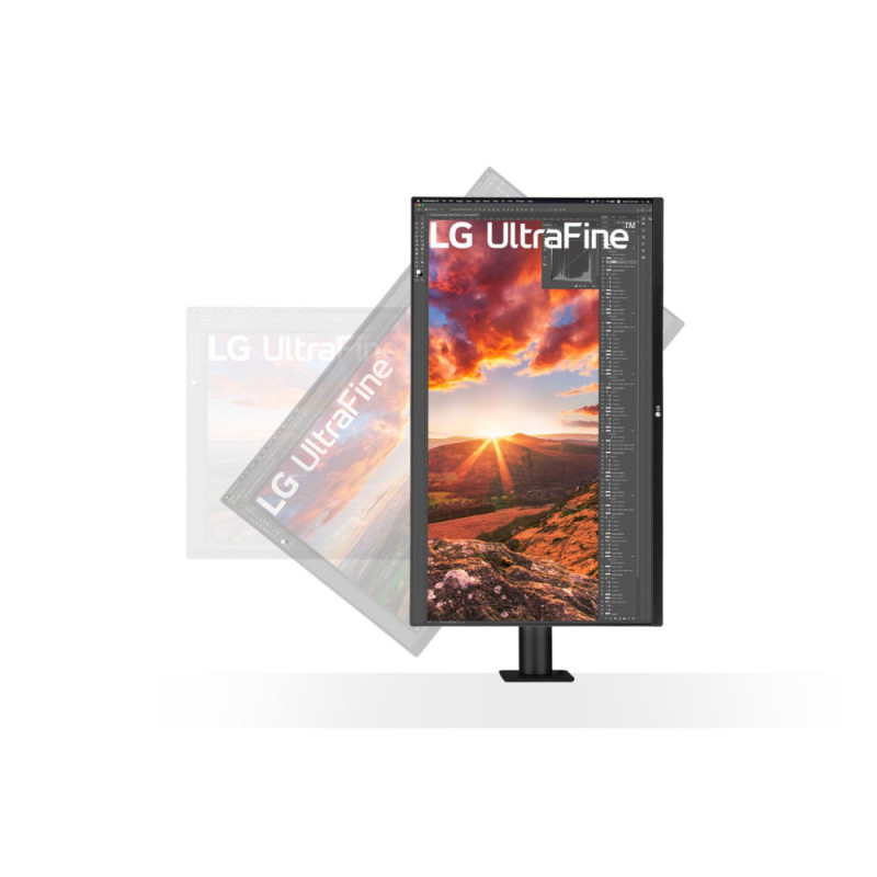 LG Monitor 31.5  32UN880-B 2xHDMI, DP, USB-C, MM, IPS, 3840x2160, 95%DCI-P3, Pivot, HDR10
