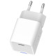Зарядное устройство ColorWay C101C GaN Mini 20W PD PPS USB-C white (CW-CHS059PD-WT)