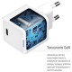 Зарядное устройство ColorWay C101C GaN Mini 20W PD PPS USB-C white (CW-CHS059PD-WT)