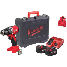 Milwaukee Шурупокрут-дриль акумуляторний BLPDRC-402С 18В 2х4А·год 60Нм 0·1700об·хв ЗП M12-18C жилет кейс 1.5кг (4933499458)