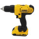 DeWALT drill/driver XR Li-Ion 18V battery 2x2A h 42Nm 450-1800rpm chuck 13mm ZP case 1.28kg (DCD771D2)