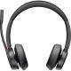 Poly Voyager 4320-M Stereo On-ear computer headset with BT700 adapter, USB-C, Bluetooth, omnidirectional, Acoustic fence, Microsoft Teams certificate, black (77Z30AA)