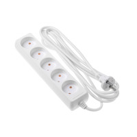 2E Network extension cord 5XCEE7/17, 2G*1.0mm, 3m, white (2E-U05M3)