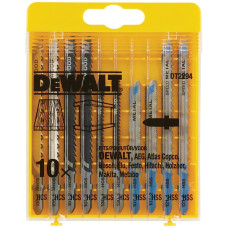 DeWALT Полотно пиляльне для електролобзика по дереву та металу, набір 10шт (DT2294)