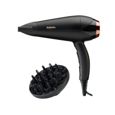 BaByliss Фен Babyliss DC, 2200Вт, 3 режими, дифузор, іоніз-я, хол. обдув, чорний (D570DE)