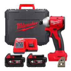 Milwaukee M18 BLIDRC-402C cordless impact screwdriver 18V battery 2x4A h 0-3600 rpm 190 Nm spare part M12-18C case 1.3 kg (4933492840)