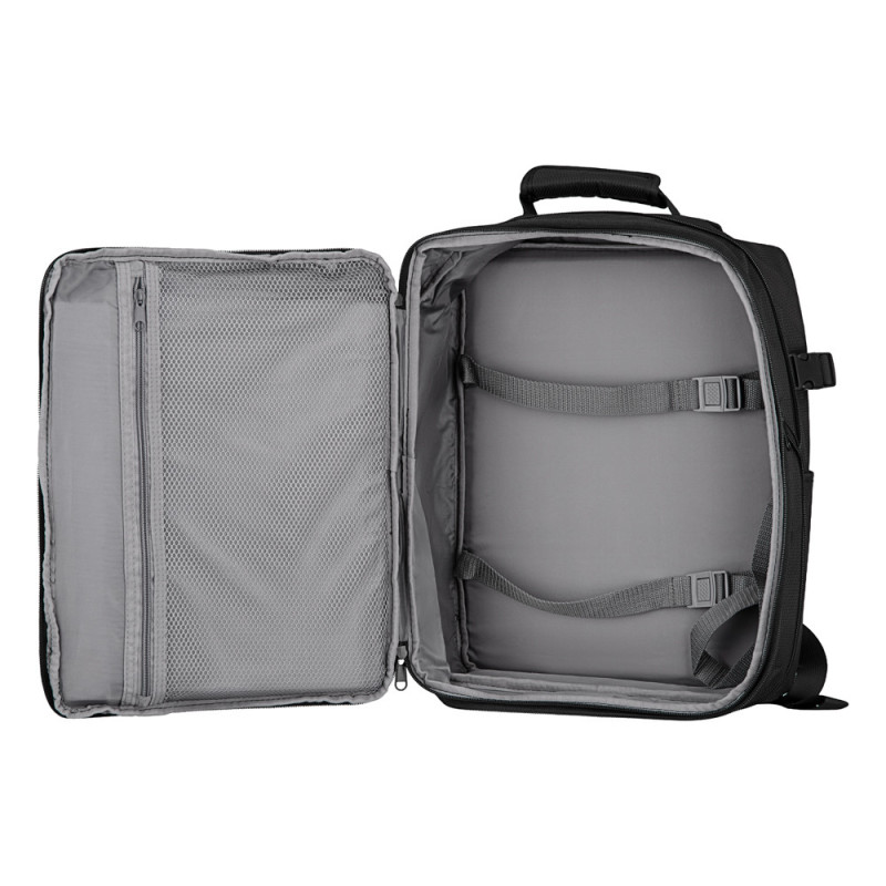 2E Рюкзак дорожній 2Е Trek, Cabin size, поліестр, EXP, 17/23л, з відсіком для ноутбука 16 , чорний (2E-BPET-CABIN-BK) 2E Рюкзак дорожній 2Е Trek, Cabin size, поліестр, EXP, 17/23л, з відсіком для ноутбука 16 , чорний (2E-BPET-CABIN-BK)