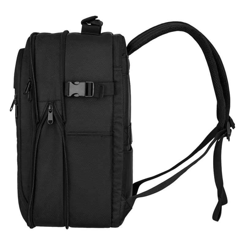 2E Рюкзак дорожній 2Е Trek, Cabin size, поліестр, EXP, 17/23л, з відсіком для ноутбука 16 , чорний (2E-BPET-CABIN-BK) 2E Рюкзак дорожній 2Е Trek, Cabin size, поліестр, EXP, 17/23л, з відсіком для ноутбука 16 , чорний (2E-BPET-CABIN-BK)