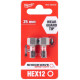 Milwaukee Shockwave Bits, Hex 12x25mm, Set of 2 (4932430900)