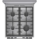 Gorenje Плита комбинированная, 70 л, 50×60 см, металлическая крышка, дисплей, чугун, нержавейка (GKS5C71XF)