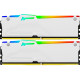 Модуль памяти для компьютера DDR5 32GB (2x16GB) 6000 MHz Beast RGB EXPO White Kingston Fury (ex.HyperX) (KF560C36BWE2AK2-32)