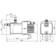 Wilo Pump HiMulti 3-45 P, for water supply, 4 m3/h, 8 bar, 0.8 kW, 230V (4194284)