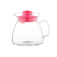 Termisil Maja teapot, 1250 ml, raspberry, borosilicate glass, plastic (CDTS125AR)