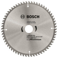 Bosch Saw blade Eco for Aluminum 210x2.4x30-64T (2.608.644.391)