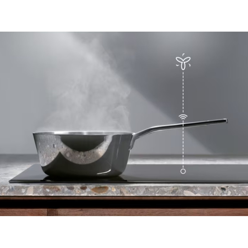 Electrolux Варочная поверхность индукционная, 60см, расширенная зона, термощуп, Fry sensor, сенсорный дисплей, Hob2Hood, графит (EIS6648)