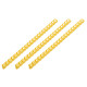 2E Plastic combs for the binder 38mm yellow 50pcs (2E-PL38-50YL)