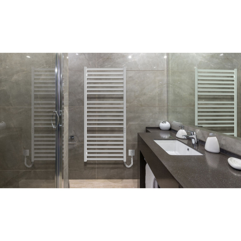Hygge Family towel dryer electric London, 1170х530х80mm, timer-regulator, steel, white matt (6.1.0104.06.WM)