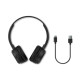 Philips Наушники On-ear TAH1108 BT 5.2, SBC, Wireless, Mic, Черный (TAH1108BK/00)