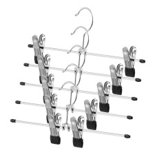 ARDESTO Hanger with Clothespin for pants Set 30cm, 5pcs, metal, PVC, black (ARHC2805BC)