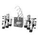 ARDESTO Hanger with Clothespin for pants Set 30cm, 5pcs, metal, PVC, black (ARHC2805BC)