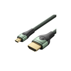 Кабель мультимедийный HDMI M to HDMI micro M 1.0m V2.0 8K 60Hz green Vention (AGKGF)