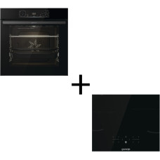 Gorenje Комплект (духовка електрична BOS6737E06BG + поверхня індукційна GI6401BSC), 743032, чорн (SET_BOS6737E06BG_GI6401B)