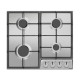 Hansa Hob Hansa gas, 59cm, cast-iron, inox (BHGI630542)