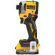 DeWALT XR Li-Ion 18V brushless cordless impact driver PowerStack 1x1.7 Ah 206 Nm 3250 rpm 3800 bpm case and spare part 0.95 kg (DCF850E1T)