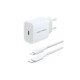 Зарядное устройство Vention 1xUSB-C PD20W + cable USB-C to USB-C white (G16W0-EU)