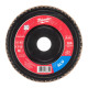 Milwaukee ALUMINIUM flap disc, 125x22.2mm, K40 (4932479091)