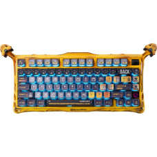 GravaStar x Kailh Speedy Клавіатура механічна Mercury K1 Pro 80keys, Mint, BT/WL/USB, жовтий (GSK1PRO_YLW)