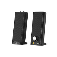 2E Акустична система PCS203, 2.0, USB, Metal Black (2E-PCS203BK)