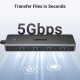 Концентратор Ugreen USB 3.0 to 4хUSB 3.0 0.15m Space Gray CM219 (25851)