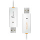 Дата кабель USB 2.0 AM/AM 1.8m Windows & Mac J5create (JUC400-N)