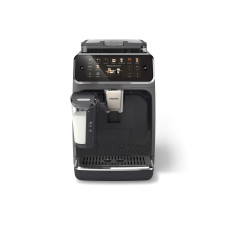 Philips Coffee machine Series 5500, 1.8L, grain+ ground, auto capuchino maker, display, auto recipe-22, cold coffee, black-silver (EP5544/50)