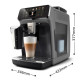 Philips Coffee machine Series 5500, 1.8L, grain+ ground, auto capuchino maker, display, auto recipe-22, cold coffee, black-silver (EP5544/50)