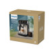 Philips Coffee machine Series 5500, 1.8L, grain+ ground, auto capuchino maker, display, auto recipe-22, cold coffee, black-silver (EP5544/50)