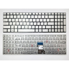 Клавиатура ноутбука ASUS UX501V серебр под подсв RU (A46154)