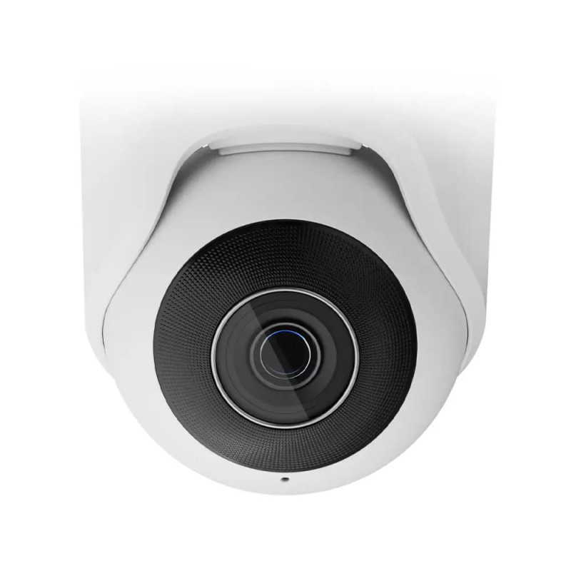 Ajax TurretCam wired IP camera, 5mp, 4mm, Poe, True WDR, IP 65, IR 35m, audio, 75° to 85° viewing angle, dome, white (000039308)