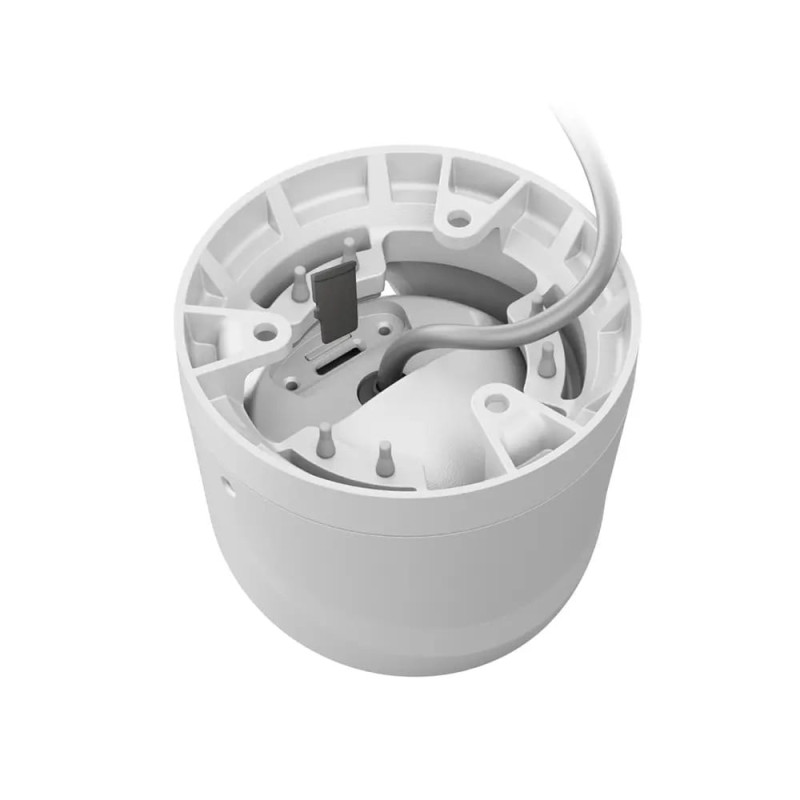 Ajax TurretCam wired IP camera, 5mp, 4mm, Poe, True WDR, IP 65, IR 35m, audio, 75° to 85° viewing angle, dome, white (000039308)