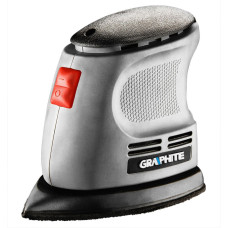 Graphite Шліфмашина вібраційна Delta 105Вт платформа 140х140х97 24000кол·хв 0.87кг (59G335)