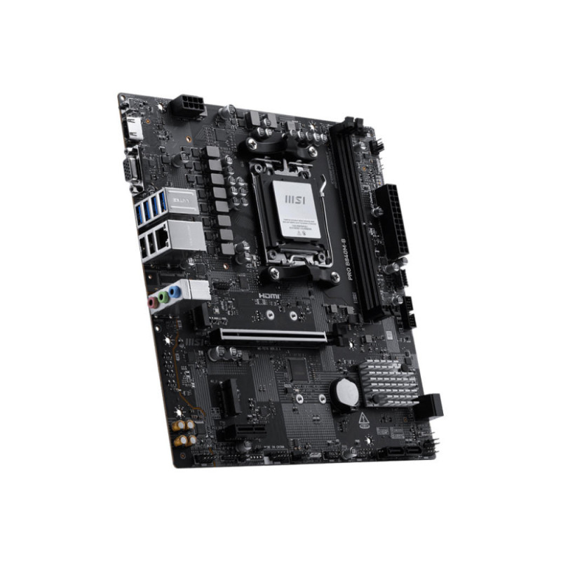 MSI Материнcька плата PRO B840M-B sAM5 B840 2xDDR5 M.2 HDMI DSub mATX (911-7E76-002)