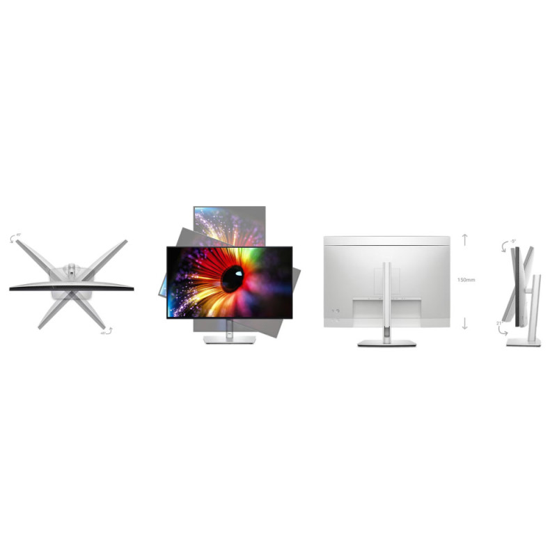 Dell Monitor 27  U2724D HDMI, DP, USB, Audio, IPS, 2560x1440, 120Hz, sRGB 100%, Pivot (210-BKVB)