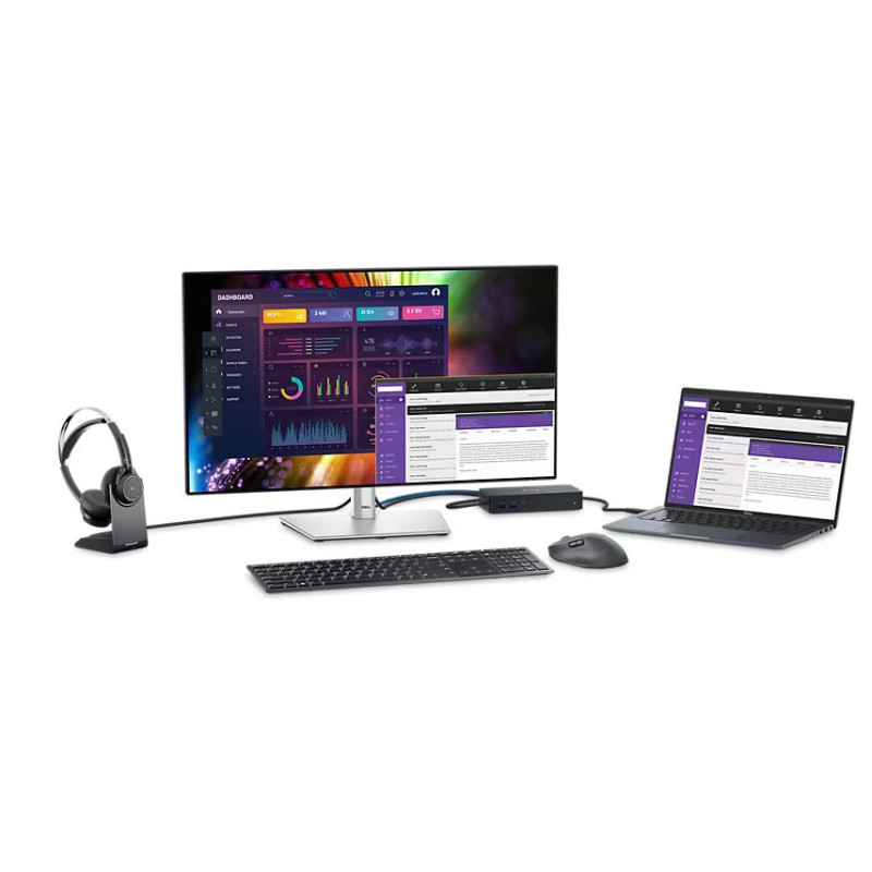 Dell Monitor 27  U2724D HDMI, DP, USB, Audio, IPS, 2560x1440, 120Hz, sRGB 100%, Pivot (210-BKVB)