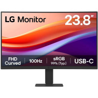 LG Монітор LG 23.8" 24U421A-B HDMI, USB-C, Audio, VA, 100Hz, sRGB 99%, CURVED