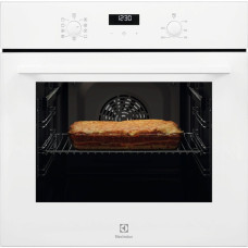Electrolux Духова шафа електрична, 65л, A, дисплей, конвекція, телескопічні напрямні, білий (EOF5F50BV)