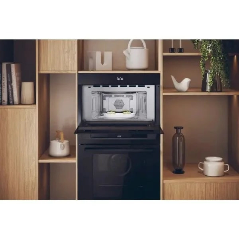 Haier Haier Microwave oven built-in, 34L, electronic control, 900W, grill, display, black (H38DMWID26NB)