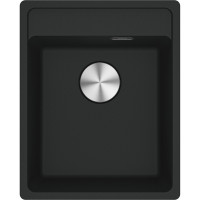 Franke Kitchen sink Maris, fragranite, rectang, no drainboard, 410х510х200mm, bowl - 1, built-in, MRG 610-37 TL, matt black (114.0668.864)