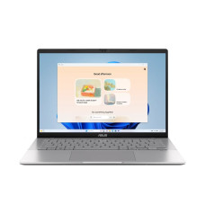 ASUS Ноутбук ASUS Vivobook S 14 S3407CA-LY023 14  WUXGA IPS, Intel Ultra 5 225H, 16GB, F512GB, UMA, NoOS, Сріблястий (90NB16J1-M008L0)