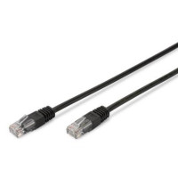 Digitus Патч-корд CAT 5e UTP, 3м, AWG 26/7, Cu, PVC, чорний (DK-1511-030/BLACK)
